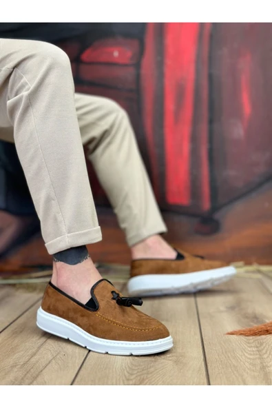 BA0005 Bağcıksız Yüksek Taban Klasik Püsküllü Corcik Erkek Ayakkabı - Resim 2