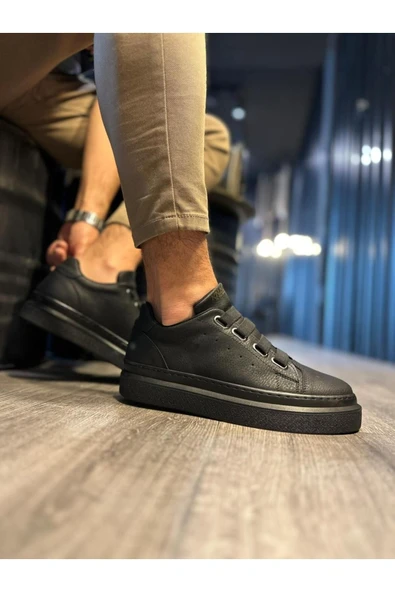 Knack Günlük Ayakkabı 521 Siyah (Siyah Taban) - Resim 4