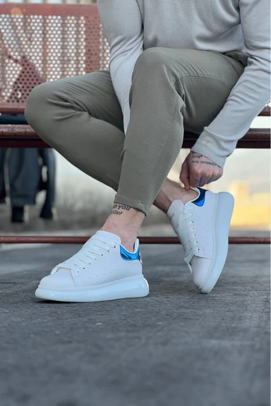 Beyaz Sax Beyaz Tb Erkek Casual Ayakkabı - Resim 2