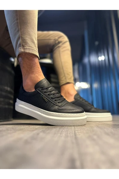 Knack Günlük Ayakkabı 013 Siyah (Beyaz Taban) ürün görseli 1