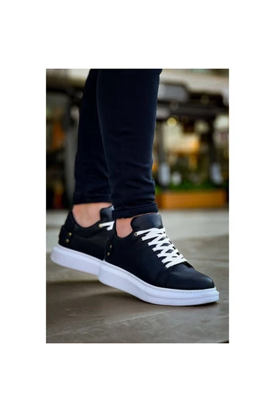 Siyah Spor  Günlük Erkek Ayakkabı KB049 - Resim 3