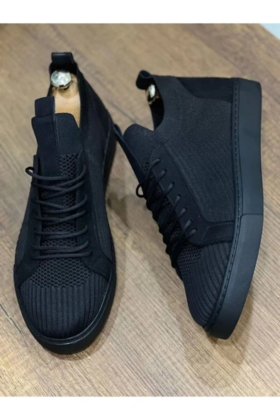 Kb-112 Kuback Siyah Siyah Tabantriko Bağcıklı Günlük Erkek Ayakkabı - Resim 2
