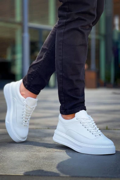 KB-005 Kuback Beyaz Cilt   Bağcıklı  Günlük Erkek  Ayakkabı - Resim 3