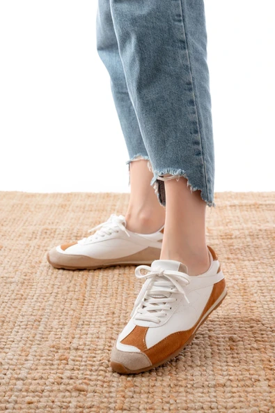 02 Taba Garni İnce Taban Günlük Spor Ayakkabı - Resim 2