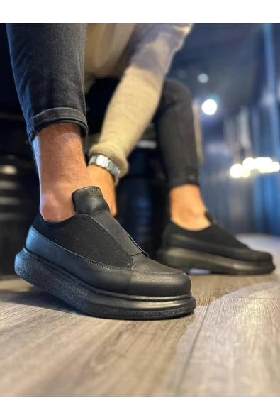 Knack Sneakers Ayakkabı 911 Siyah (Siyah Taban) - Resim 2