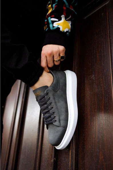 Knack Yüksek Taban Günlük Ayakkabı 044 Gri - Resim 2