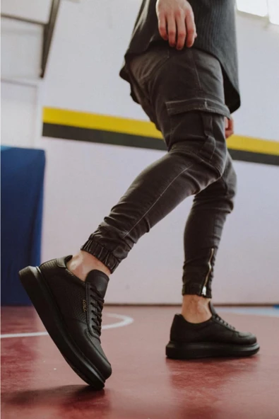 Knack Yüksek Taban Günlük Ayakkabı 042 Siyah ürün görseli 1