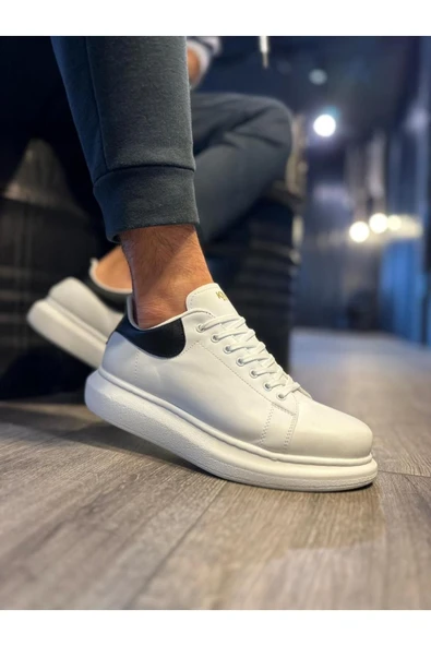Knack Yüksek Taban Günlük Ayakkabı 043 Beyaz - Resim 4