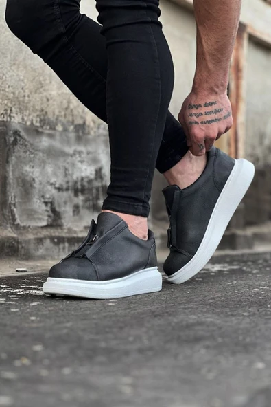 Kömen Wg010 Gri Cilt Erkek Casual Ayakkabı - Resim 2