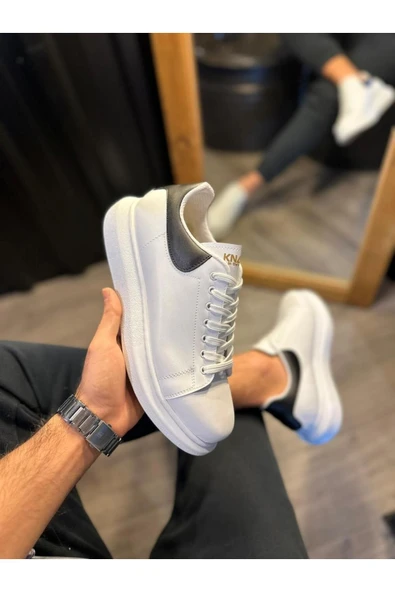 Knack Yüksek Taban Günlük Ayakkabı 043 Beyaz - Resim 5