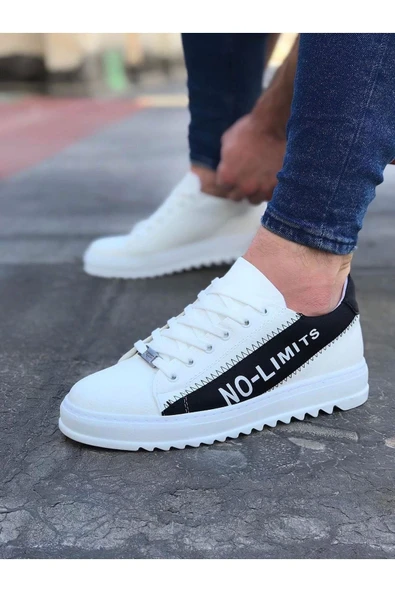 Kömen Wg027 Beyaz Siyah No Limit Erkek Casual Ayakkabı