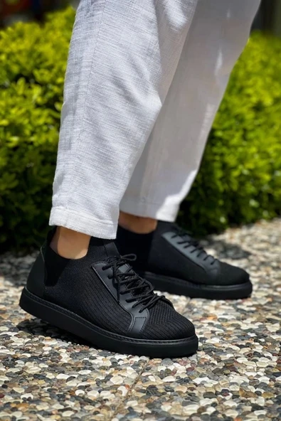 Kb-112 Kuback Siyah Siyah Tabantriko Bağcıklı Günlük Erkek Ayakkabı ürün görseli 1