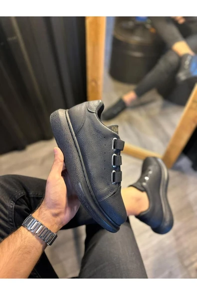 Knack Sneakers Ayakkabı 889 Siyah (Siyah Taban) - 3