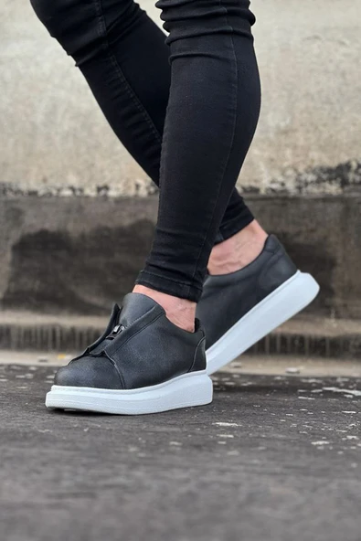 Kömen Wg010 Gri Cilt Erkek Casual Ayakkabı - Resim 3