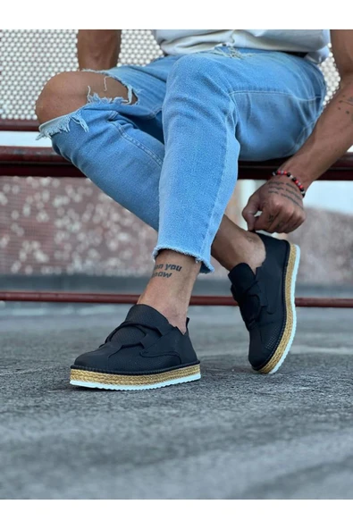 Wagoon WG015 Siyah Erkek Casual Ayakkabı - Resim 3