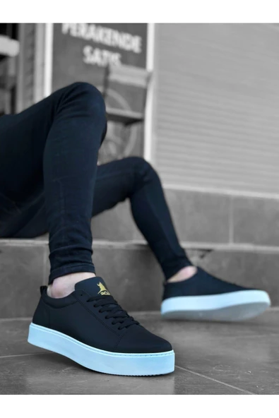 Ba0104 Bağcıklı Siyah Cilt Spor Klasik Erkek Ayakkabı ürün görseli