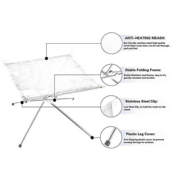 Madfox Fire Rack Katlanır Ateş Sehpası [Brülör] - Resim 2