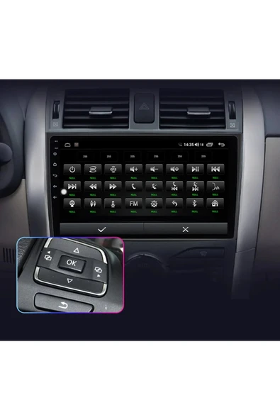 Toyota Corolla 2006-2013 Android 12 Multimedya Carplay 2/32GB 9 İnç HD IPS Ekran Park Kameralı - 5