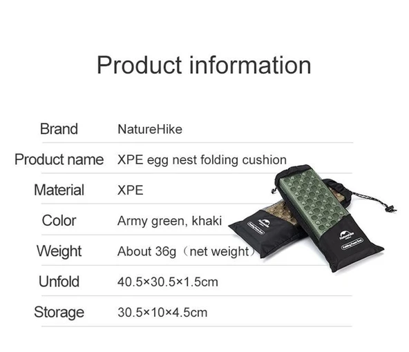 Naturehike XPE Katlanır Oturma Matı [Z Mat] - 3