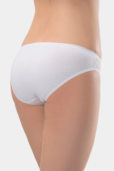 Türen Kadın Likralı Dantelli Bikini (2\li Paket) - 4