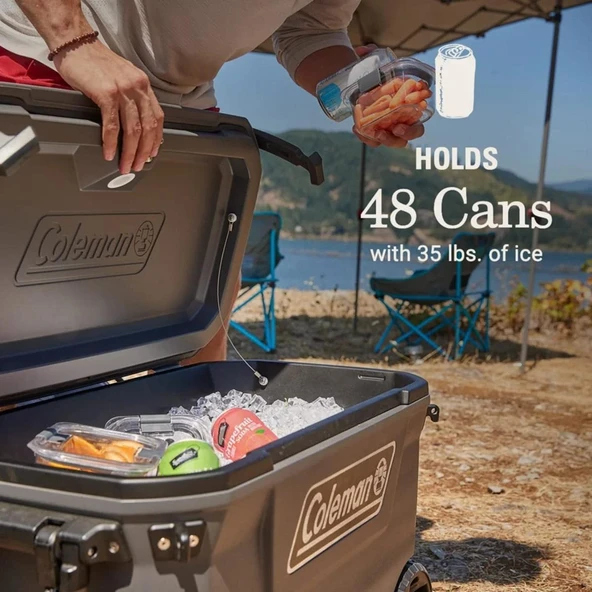 Coleman Convoy Wheeled 65 QT Tekerlekli Soğutucu Buzluk 61.5 Lt - 6