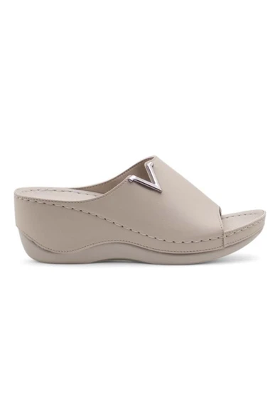 Muya Perla 31148-045 Anatomik Taban Kadın Terlik Krem 36-40