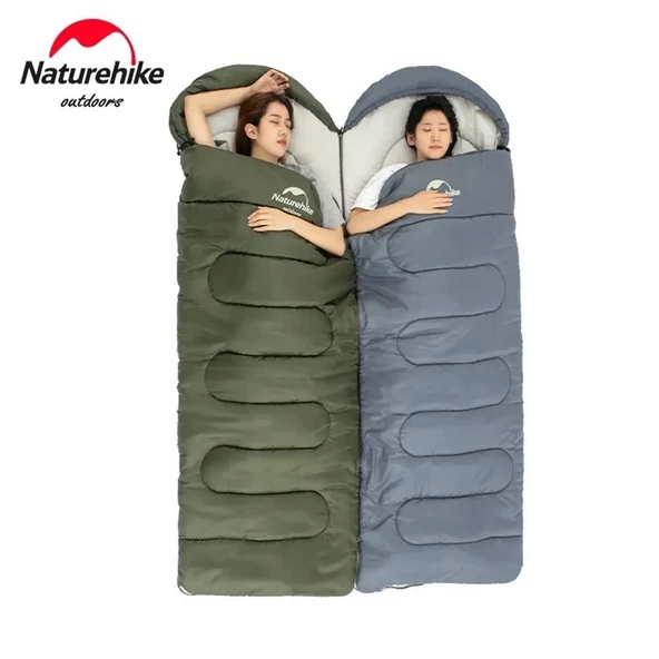 Naturehike Y150L Zarf Tarzı Kapüşonlu Pamuklu Uyku Tulumu -6°C - 8