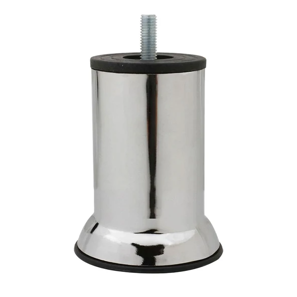 4 Adet Metal Destek Ayağı 10 Cm Krom Mobilya Kanepe Baza Koltuk Ünite Ayakları Metrik 8 Civatalı İnce Diş - 5