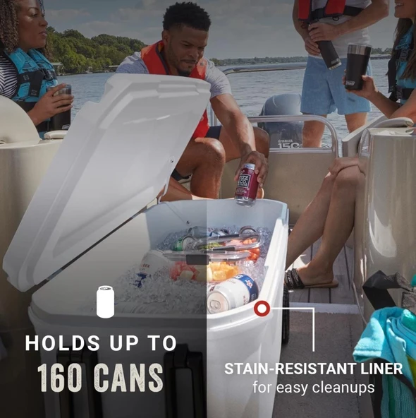 Coleman Xtreme Wheeled 100 QT Tekerlekli Soğutucu Marine Buzluk 94.6 Lt - 7