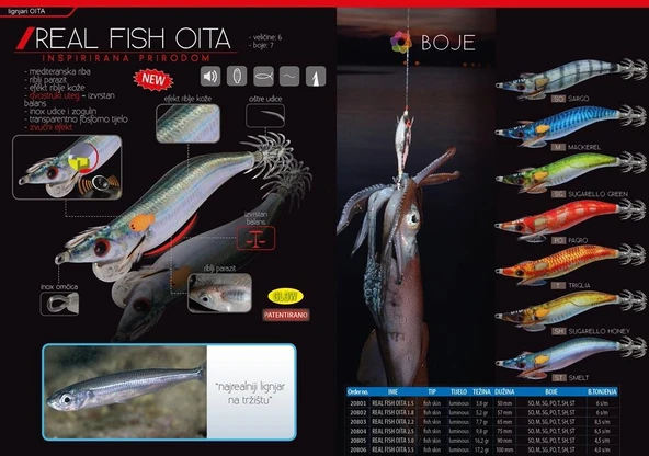 DTD Real Fish Oita 3.5 Egi Tip Run Glow 105 mm 17.5 gr Kalamar Zokası - 3