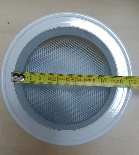 Dış Cephe Davlumbaz  Aspiratör Çıkış Kapağı Rüzgar Yağmur Önleyici 120 mm (12 cm) BEYAZ - 2