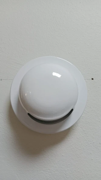 Dış Cephe Davlumbaz  Aspiratör Çıkış Kapağı Rüzgar Yağmur Önleyici 120 mm (12 cm) BEYAZ - 3