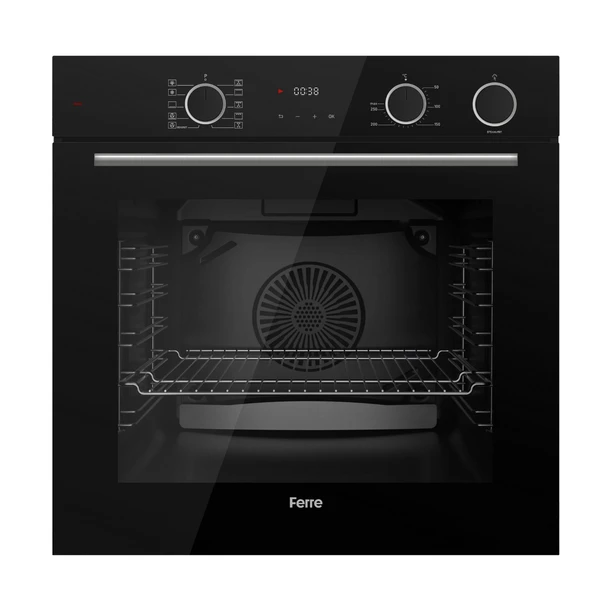 Ferre Fryart&Steamart Sc serisi Siyah 3'lü Ankastre Set ( xe64cs-sc205-d080 ) - 2