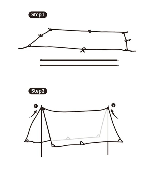 Naturehike Hexagon Glamping 3x4.8 mt Tarp [Güneş ve Rüzgar Koruma Tentesi] - 8