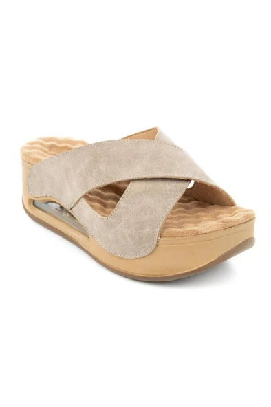 Muya Penelope 31210-551 Air Max Anatomik Taban Kadın Terlik Full Krem 36-40 - Resim 2