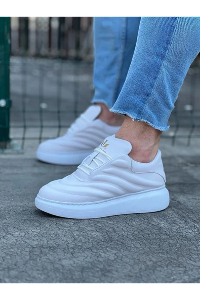 Wagoon Wg094 Beyaz Cilt Erkek Casual Ayakkabı - 3