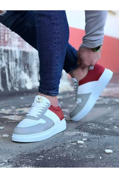 Kömen Wg011 Beyaz Kırmızı Erkek Casual Ayakkabı - 2