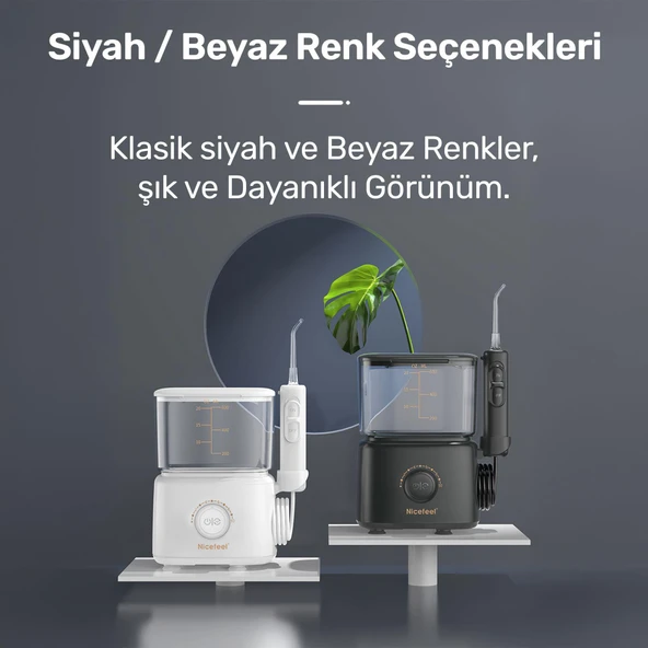 NPO Nicefeel FC180 Profesyonel 600ml Diş Teli/Protez Bakım ve Ağız Duşu-Beyaz - 3