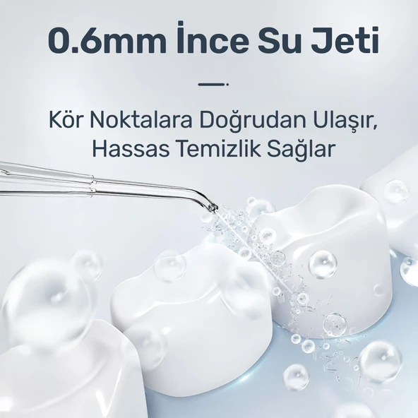 NPO Nicefeel FC180 Profesyonel 600ml Diş Teli/Protez Bakım ve Ağız Duşu-Beyaz - 5
