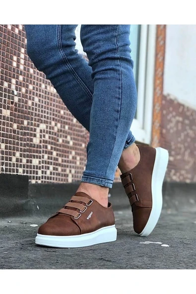 Wagoon Wg026 Taba Kalın Taban Casual Erkek Ayakkabı - 3