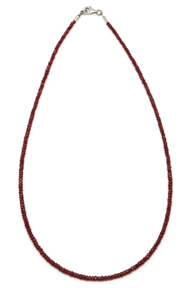 Yakut Doğal Taş 925 Ayar Gümüş Kolye