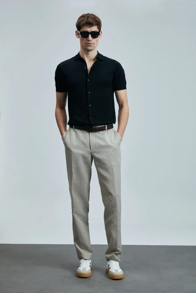 Lufian Hector Erkek Modal Karışımlı Kazak Siyah - 3