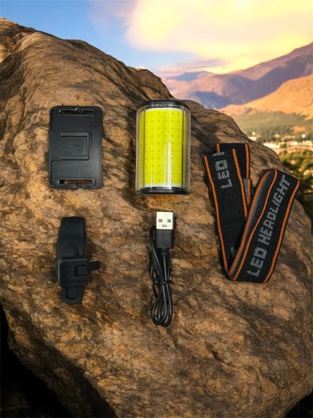 Forte Gt 6043 Bisiklet Arka Işık 4 Modlu 100 Lümen USB Şarjlı Güçlü Arka Stop Sarı - 4