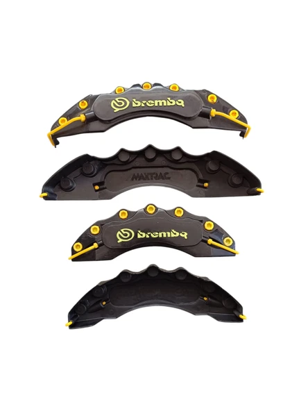 Yağ Hortumlu Kaliper Kapağı Takımı Siyah Sarı - 5