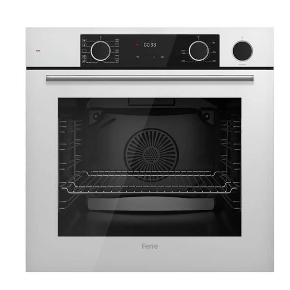Ferre Fryart&Steamart Sc serisi Wok'lu Beyaz 3'lü Ankastre Set ( xe64cb-sc406-d078 ) - 2
