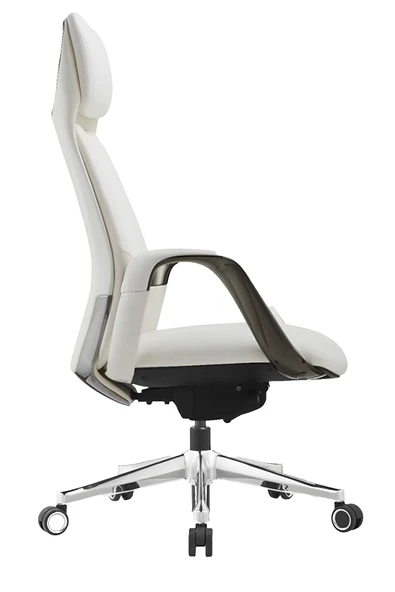 Hunt Mobilya Nuna Beyaz Deri Ofis Yönetici Koltuğu - 2
