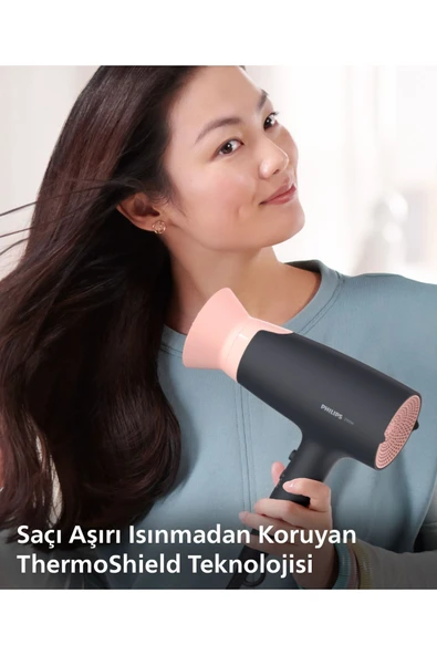 Philips BHD350 Thermoprotect Saç Kurutma Makinesi - 2100W, Gelişmiş İyonik Bakım, - Resim 4