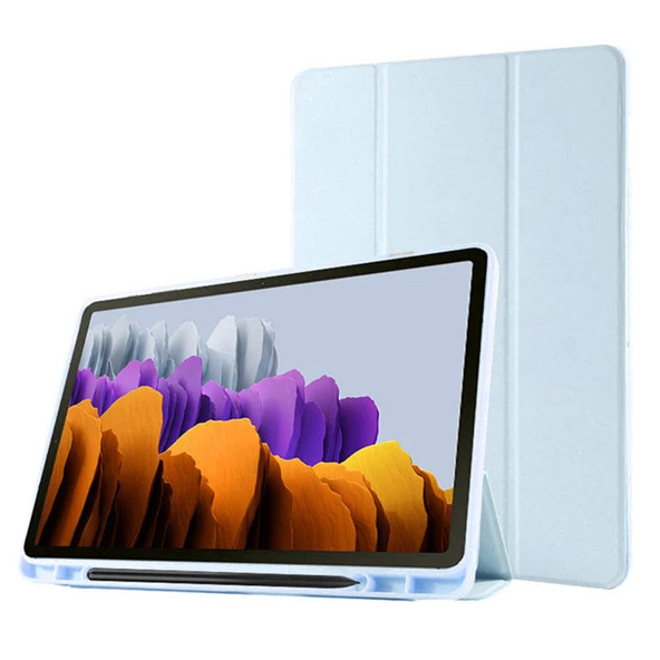 Samsung Galaxy Tab S8 Ultra 14.6" 2022 SM-X900/ X906 Kılıf Kalem Bölmeli Smart Case - 4