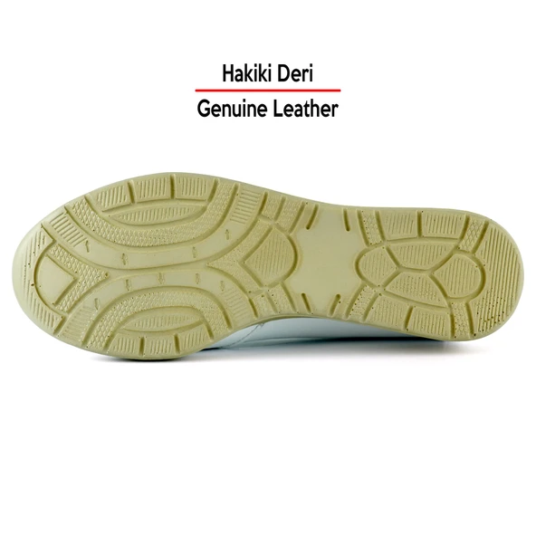 Erkan Saçmacı Mammina Beyaz Hakiki Deri Çapraz Bant Detaylı Slip-On Günlük Ayakkabı - 5