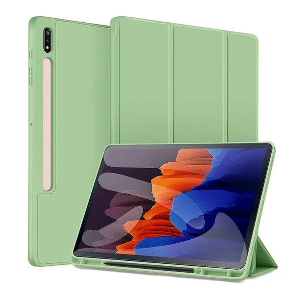 Samsung Galaxy Tab S8 Ultra 14.6" 2022 SM-X900/ X906 Kılıf Kalem Bölmeli Smart Case - 3